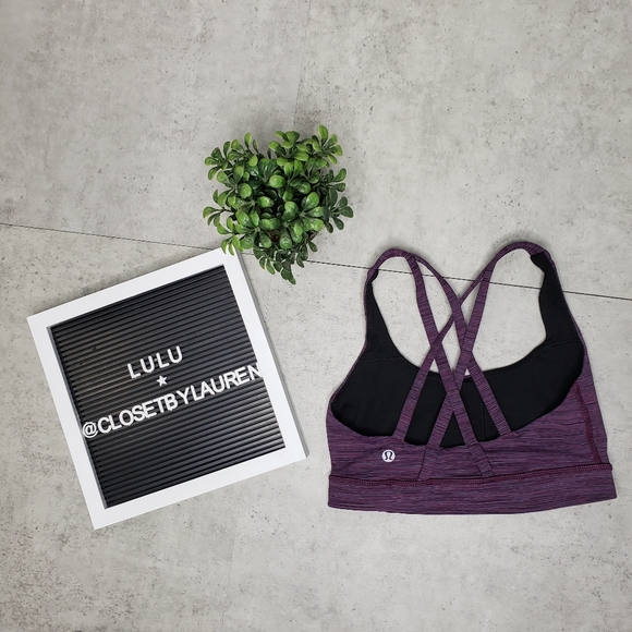 Lululemon Energy Bra "Wee Are From Space Plum" - Picture 6 of 12